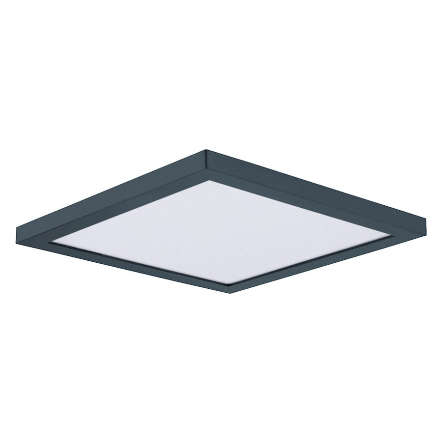 Maxim Lighting Chip 6.5" 15W Square LED Flush Mount, Black/White - 57697WTBK