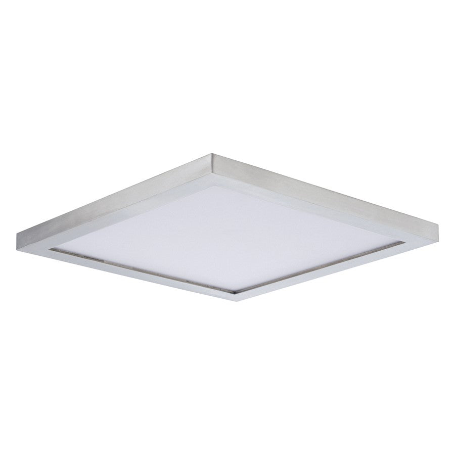 Maxim Lighting Chip 6.5" 15W square LED 1-Light Flush Mount in Satin Nickel - 57697WTSN