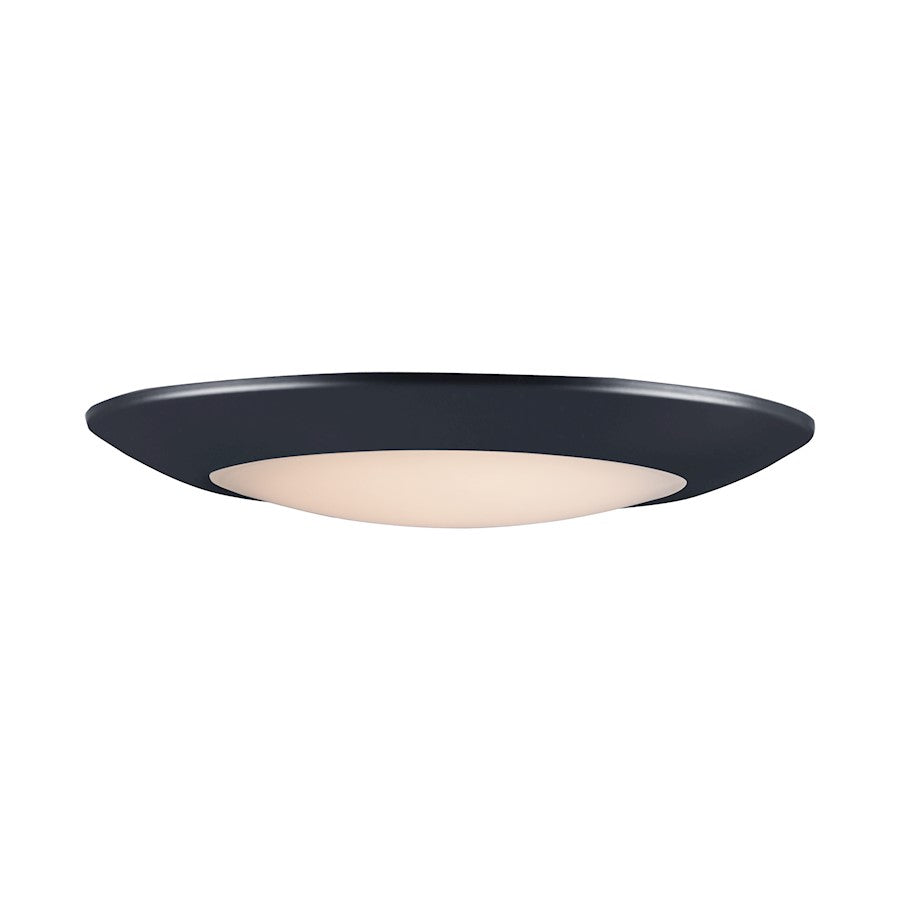 Maxim Lighting Diverse 1 Light 11" LED Flush Mount, Black/White - 57932WTBK