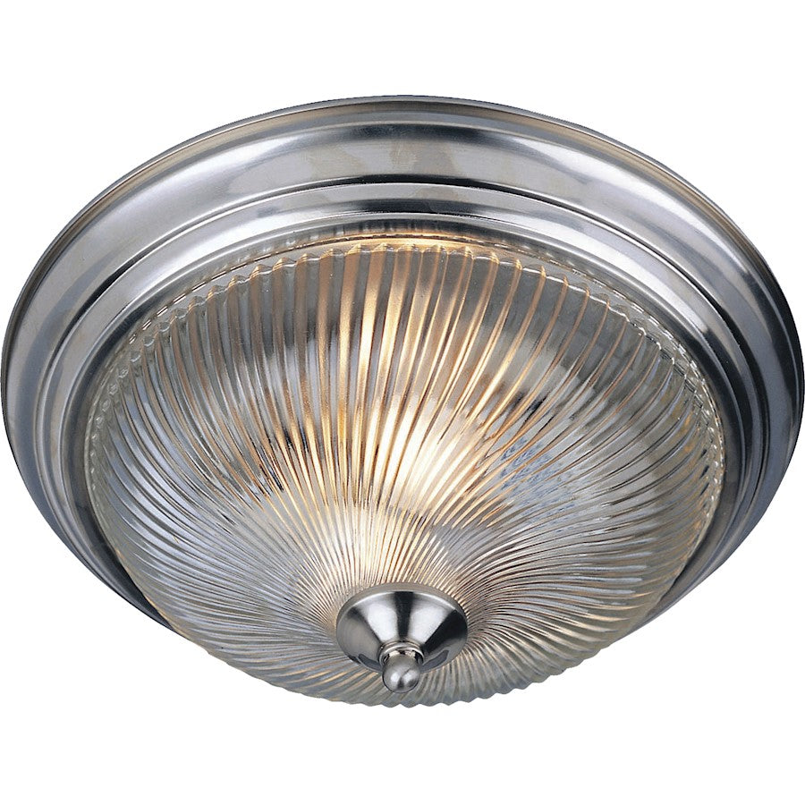 Maxim Lighting 2-Light Flush Mount, Clear Glass