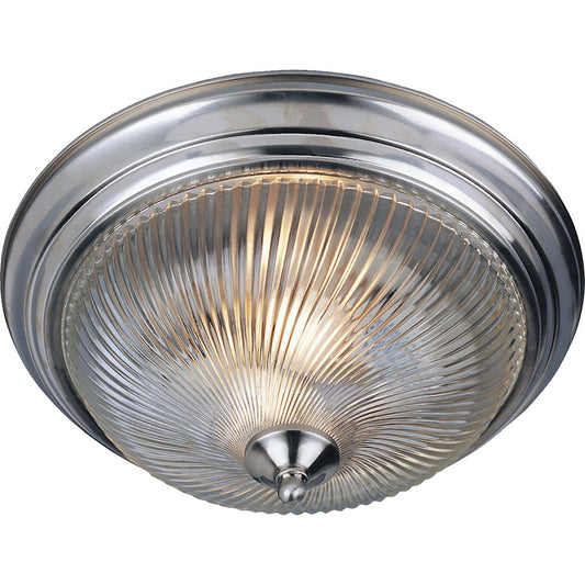 Maxim Lighting 3-Light Flush Mount, Satin Nickel