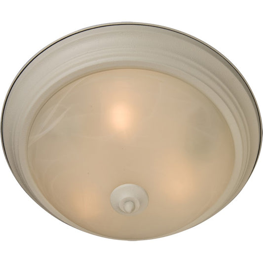 Maxim Lighting Flush Mount, Textured White