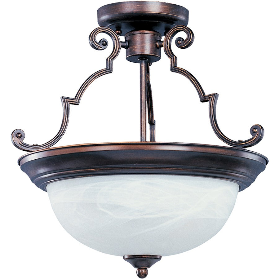 Maxim Lighting 3-Light Semi-Flush Mount, 17"