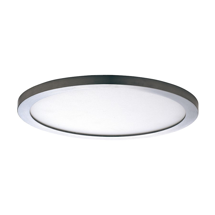 Maxim Lighting Wafer 15" RD LED Surface Mount 3000K, Satin Nickel/WH - 58736WTSN