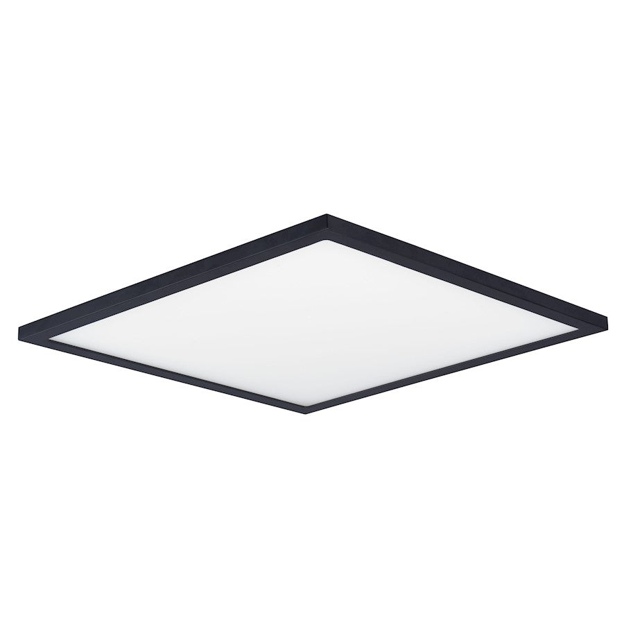 Maxim Lighting Wafer 15" SQ LED Surface Mount 3000K, Black/White - 58738WTBK