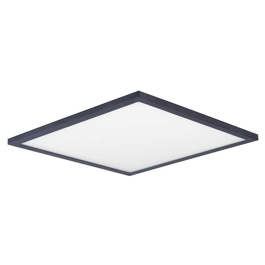 Maxim Lighting Wafer 15" SQ LED Surface Mount 3000K, Bronze/White - 58738WTBZ