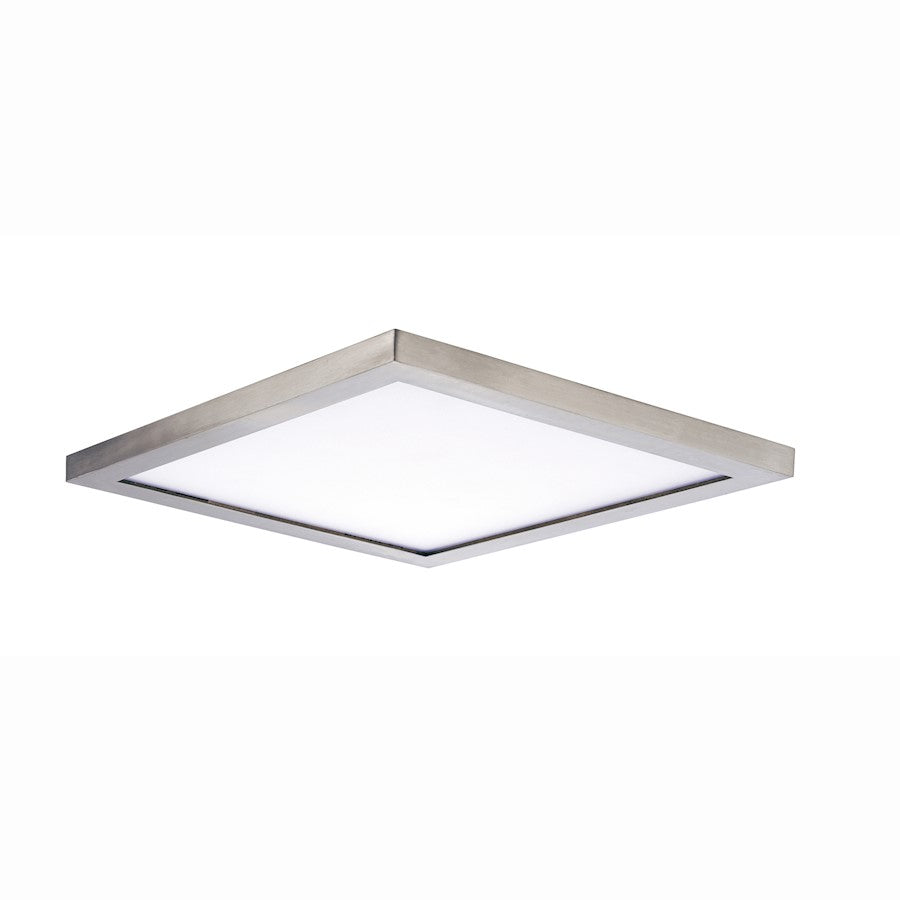 Maxim Lighting Wafer 15" SQ LED Surface Mount 3000K, Satin Nickel/WH - 58738WTSN