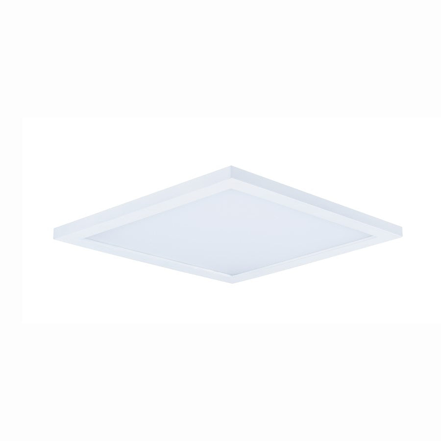 Maxim Lighting Wafer 15" SQ LED Surface Mount 3000K, White/White - 58738WTWT