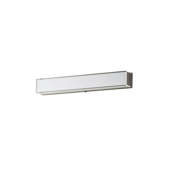 Maxim Lighting Edge 1Lt 18" LED Wall Sconce, Nickel/Clear/Frosted - 59000CLFTSN