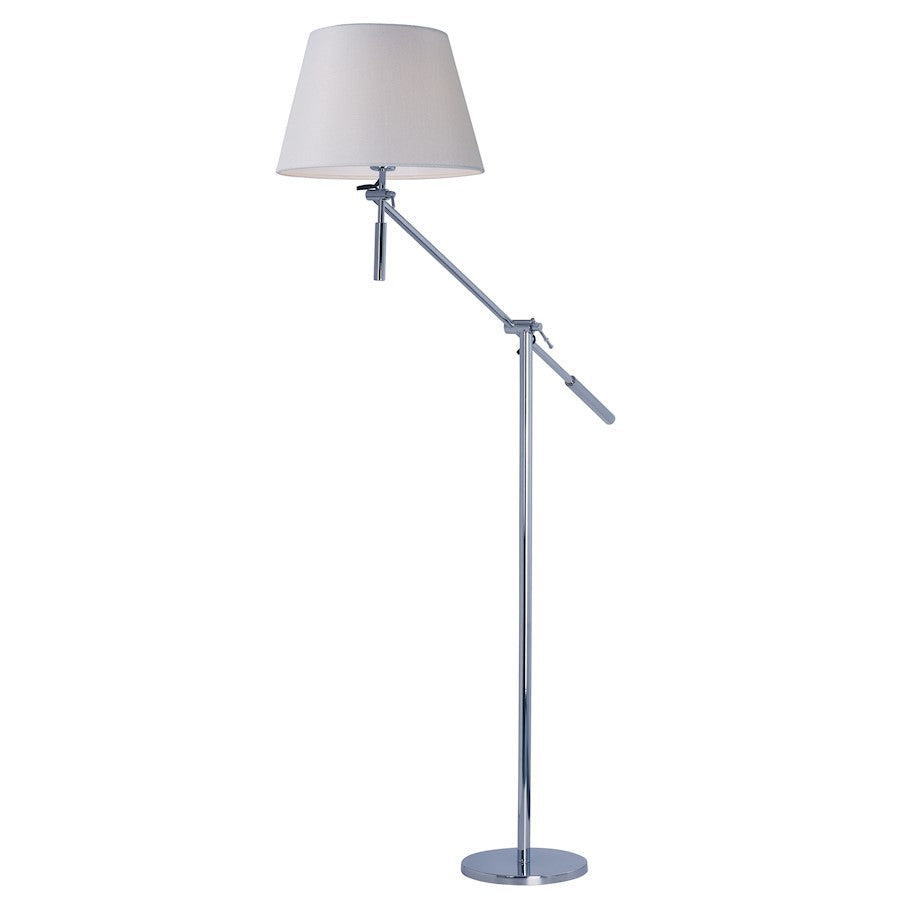 Maxim Lighting Hotel LED 14.25" 1-Light Floor Lamp, Polished Chrome - 60149WAPC