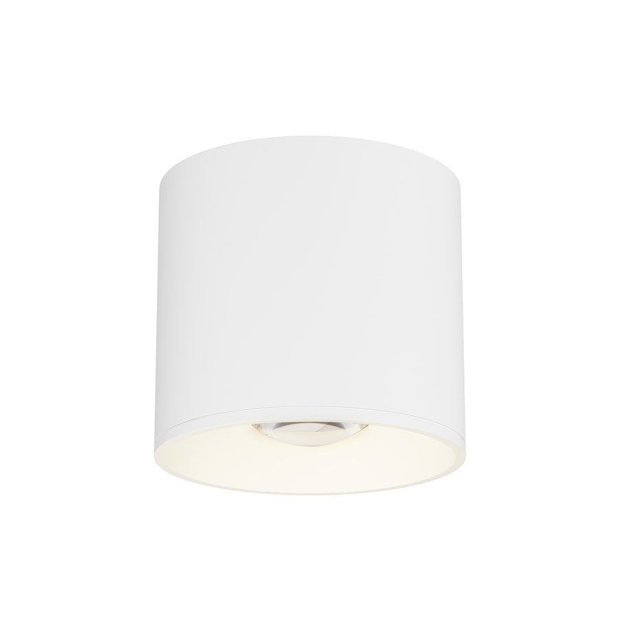 Maxim Lighting Stout 1 Light Flush Mount/Round 120-277V, White - 86212WT