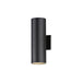 Maxim Lighting Outpost 10W 2-Light 15"H Outdoor Wall Sconce, Black - 86403BK