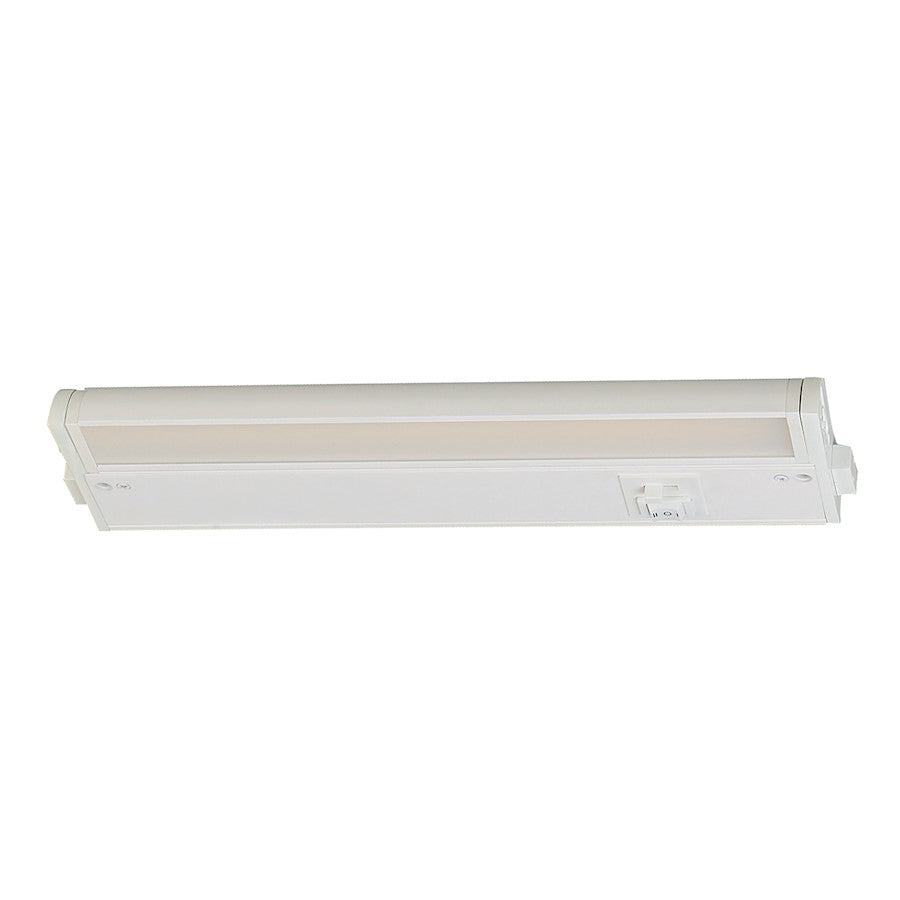 Maxim Lighting CounterMax 5K 12'' LED Under Cabinet, White - 89863WT