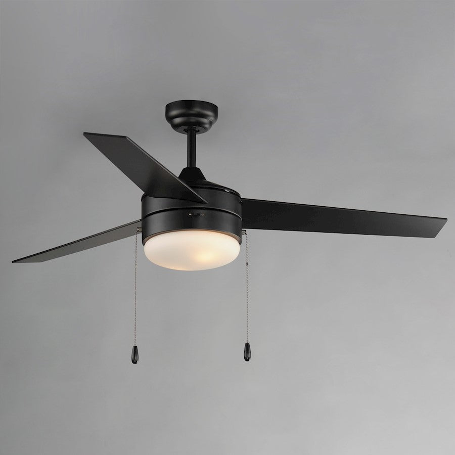 Maxim Lighting Trio 2Lt 52" 3-Bd Hugger Fan/Pull Chain