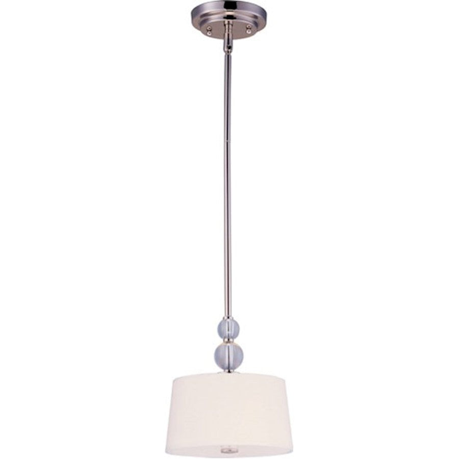 1 Light Mini Pendant, Polished Nickel