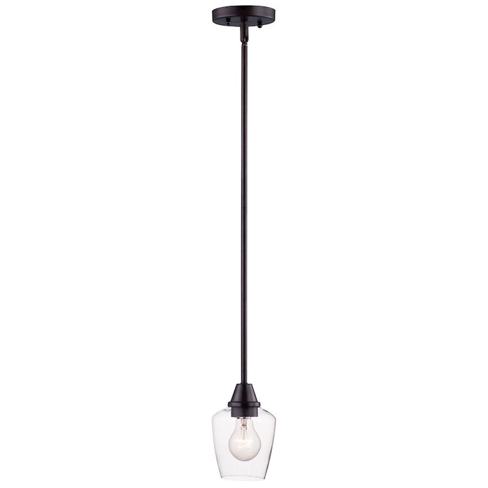 Maxim Lighting Goblet 1-Light Mini Pendant, LED Bulb, Bronze - 96120CLOI-BUL
