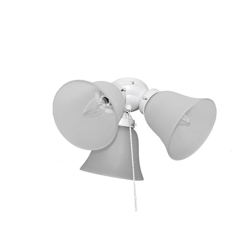 Maxim Lighting 12" 3-Light Ceiling Fan Light Kit, White/Frosted - FKT207FTMW