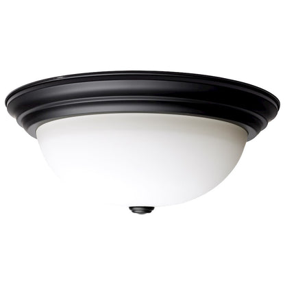 Nuvo Lighting Flush Mount, Matte Black/Opal