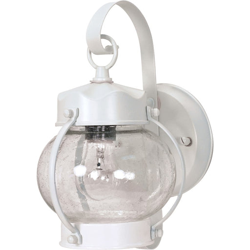 Nuvo Lighting 1-LT 10-5/8" Wall Lantern Onion Lantern, White, Seed - 60-3457