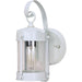 Nuvo Lighting 1 Light 10-5/8" Piper Wall Lantern, White, Clear Seeded - 60-3460