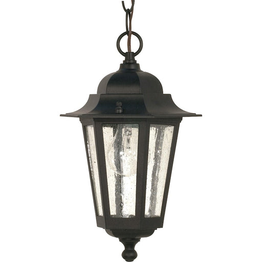 Nuvo Lighting Cornerstone 1 Light 13" Hanging Lantern, Clear Seed - 60-3476
