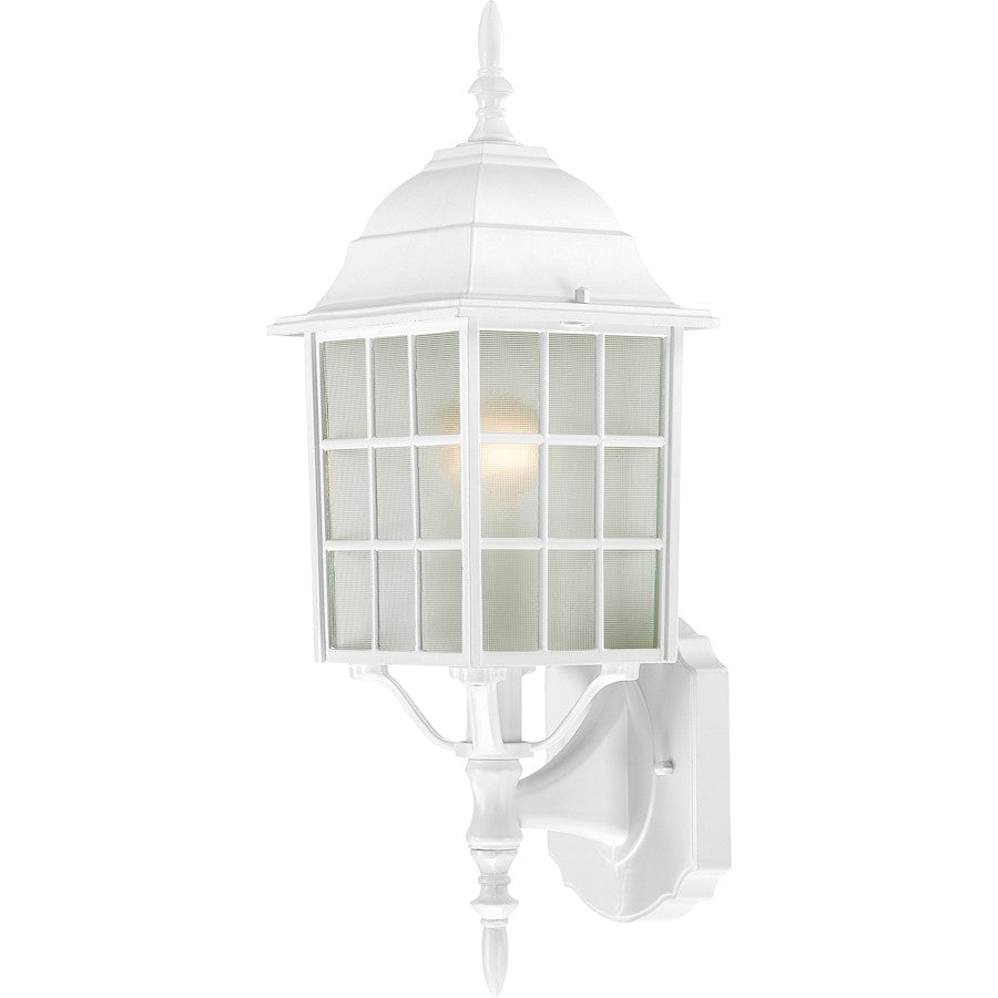 Nuvo Lighting Adams 1 Light 18" Outdoor Wall, Frosted Glass, White - 60-3477