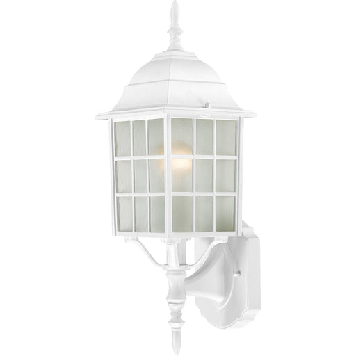 Nuvo Lighting Adams 1 Light 18" Outdoor Wall, Frosted Glass, White - 60-3477
