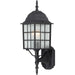 Nuvo Lighting Adams 1 Light 18" Outdoor Wall, Frosted, Textured Black - 60-3479