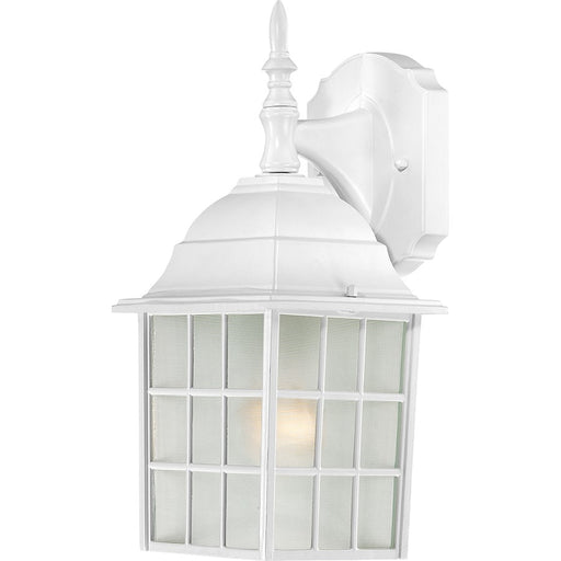 Nuvo Lighting Adams 1 Light 14" Outdoor Wall, Frosted Glass, White - 60-3480