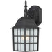 Nuvo Lighting Adams 1 Light 14" Outdoor Wall, Frosted, Textured Black - 60-3482