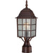 Nuvo Lighting Adams 1 Light 17" Outdoor Post, Frosted Glass - 60-3483