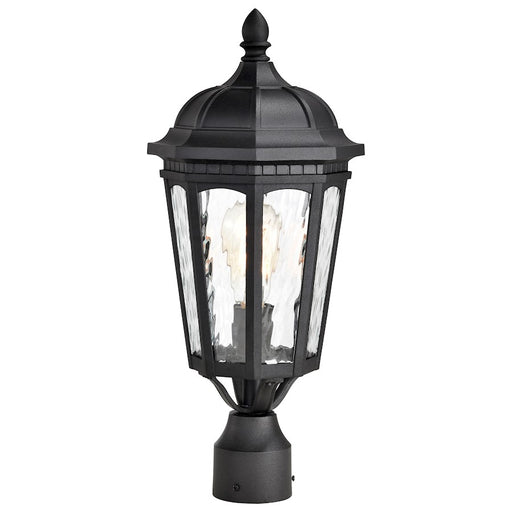 Nuvo Lighting East River 1 Light Outdoor Post Lantern, Black/Water - 60-5943