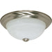 Nuvo Lighting 2 Light 11" Flush Mount Alabaster Glass - 60-6000