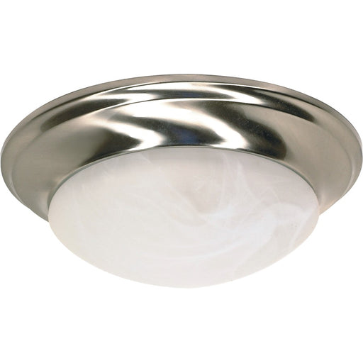 Nuvo Lighting 1 Light 12" Flush Mount Twist & Lock, Alabaster Glass - 60-6009