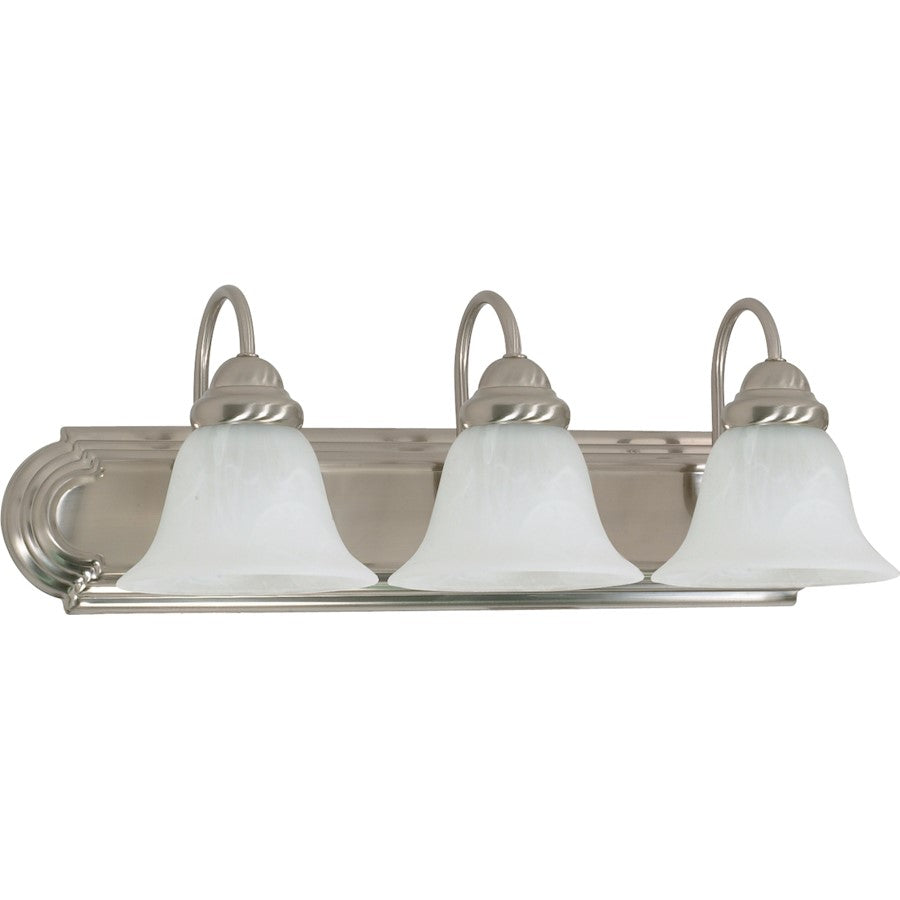 Nuvo Lighting Ballerina 3 Light 24" Vanity, Alabaster Bell Shades - 60-6075