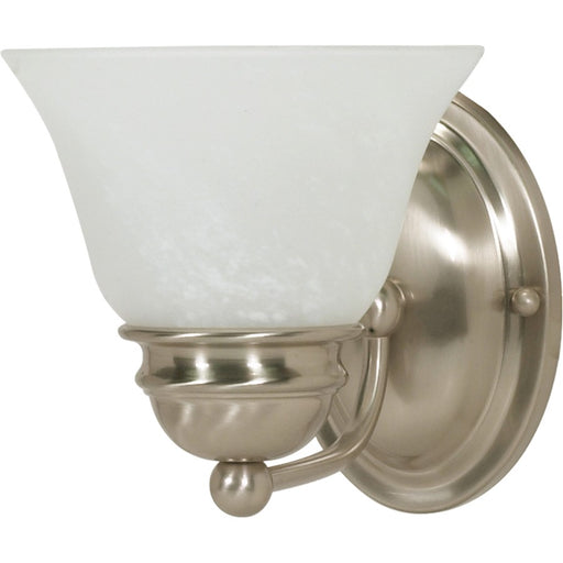 Nuvo Lighting Empire 1 Light 7" Sconce, Alabaster Glass Bell Shades - 60-6077
