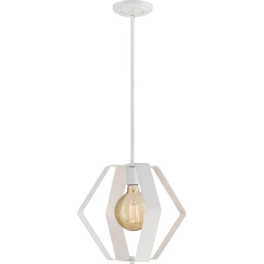 Nuvo Lighting Zen 1 Light 14" Pendant White - 60-6396