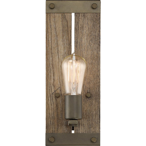 Nuvo Lighting Winchester 1 Light Wall Sconce, Aged Wood Bronze - 60-6427