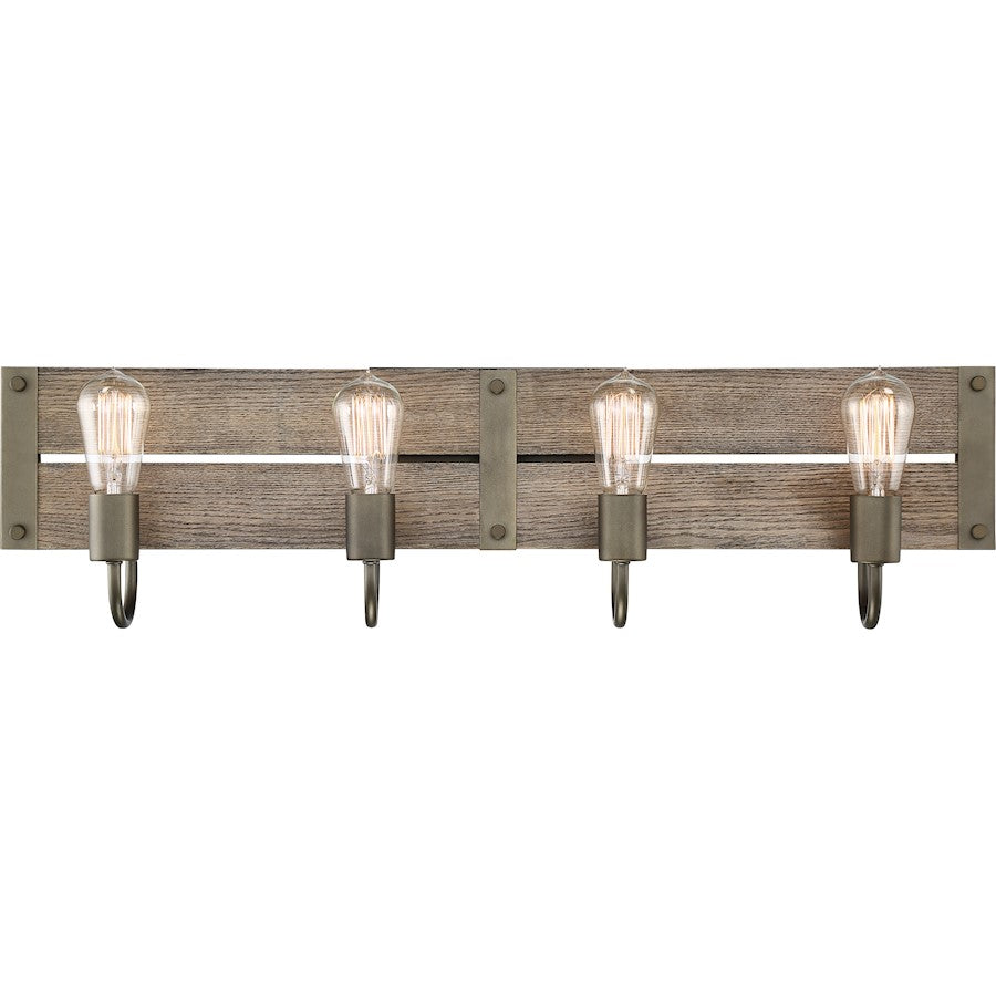 Nuvo Lighting Winchester 4 Light Pendant, Aged Wood Bronze - 60-6430