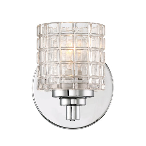 Nuvo Lighting Votive 1 Light Wall Sconce, Clear Glass, Polished Nickel - 60-6441
