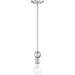 Nuvo Lighting Bounce 1 Light Mini Pendant, Crystal Accent Nickel - 60-6566