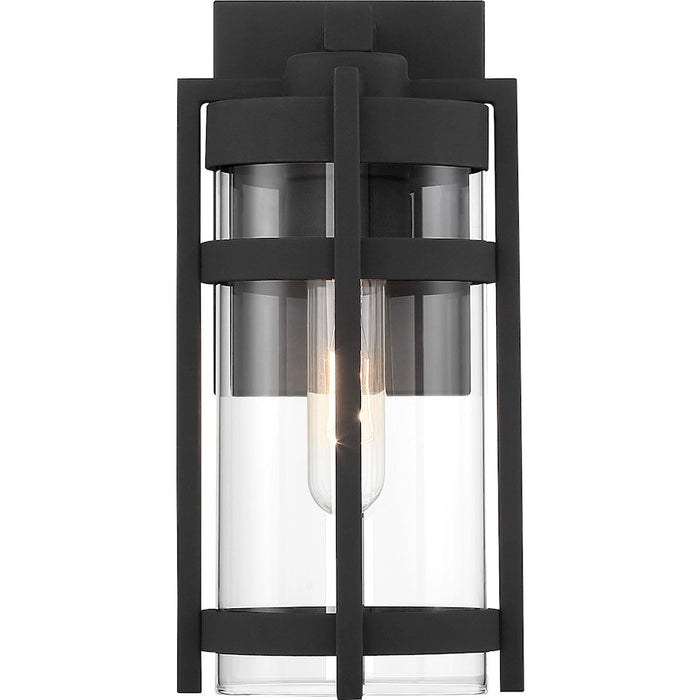 Nuvo Lighting Tofino 1 Light Lantern, Black/Clear Seeded Glass