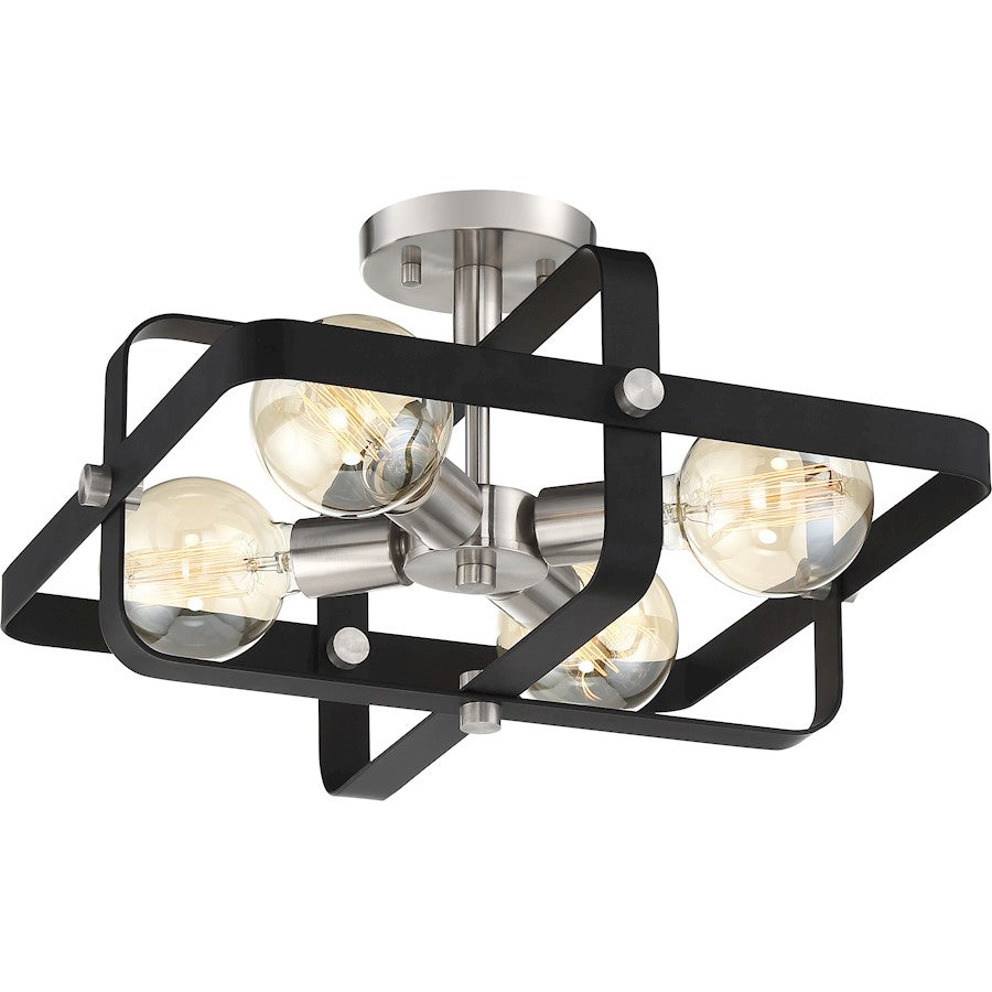 Nuvo Lighting Prana 4 Light Flush Mount Fixture