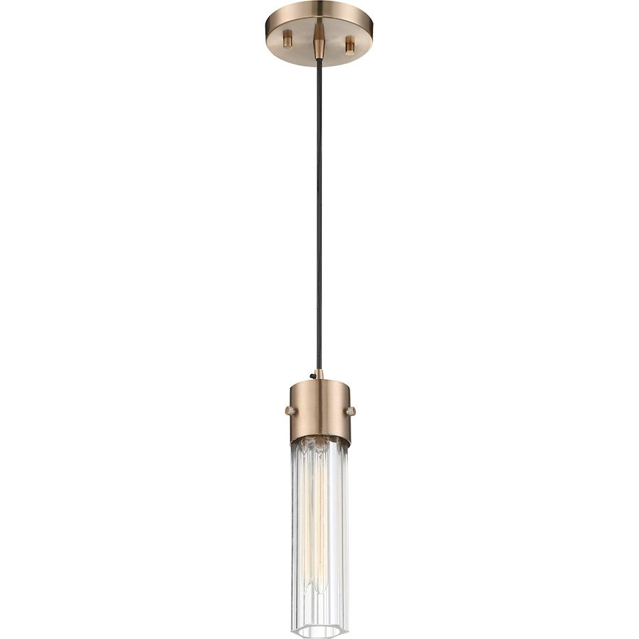 1 Light Pendant, Copper Brushed Brass