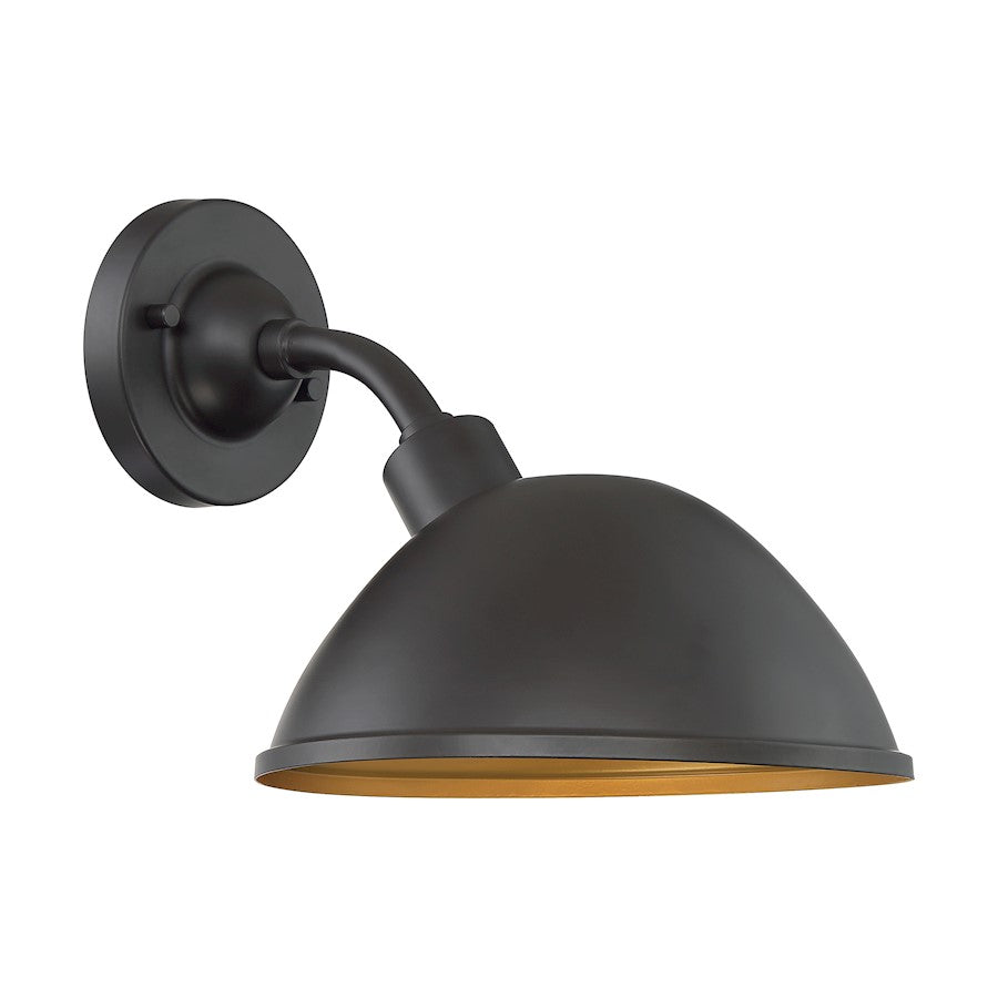 Nuvo Lighting South Street 1 Light 10" Sconce, Dark Bronze/Gold - 60-6902