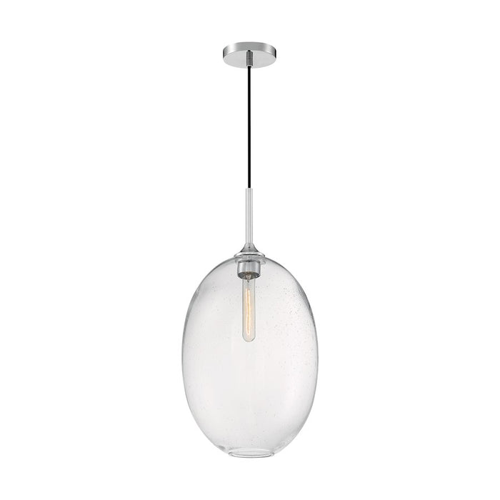 Nuvo Lighting Aria 1 Light 23" Pendant, Seeded Glass, Polished Nickel - 60-7038