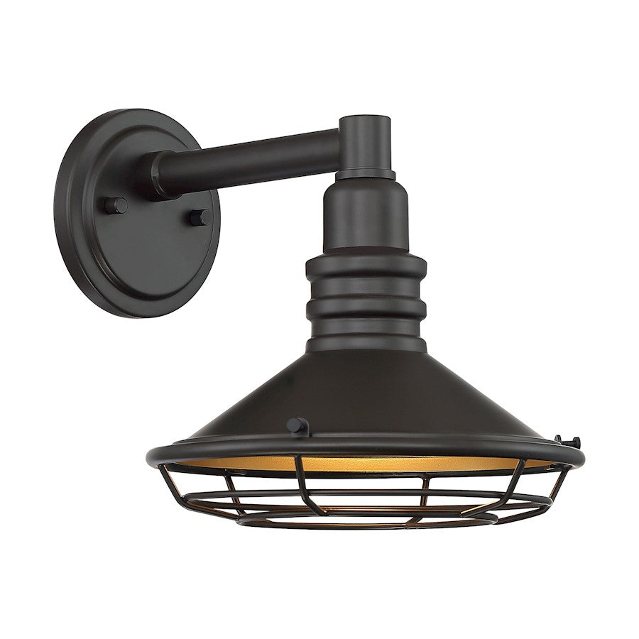 Nuvo Lighting Blue Harbor 1 Light 10" Sconce, Dark Bronze/Gold - 60-7041