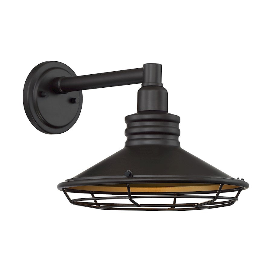 Nuvo Lighting Blue Harbor 1 Light 12" Sconce, Dark Bronze/Gold - 60-7042