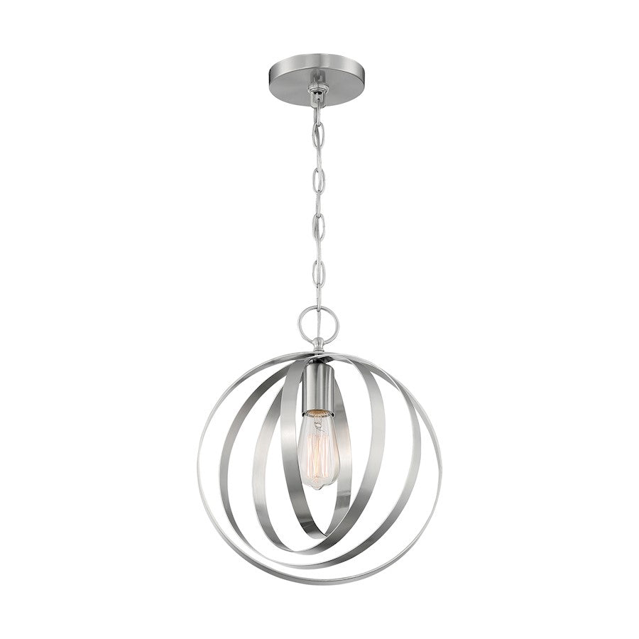 Nuvo Lighting Pendleton 1 Light Pendant, Brushed Nickel - 60-7046