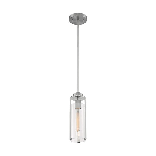 Nuvo Lighting Marina 1 Light Mini Pendant, Clear Glass, Brushed Nickel - 60-7140